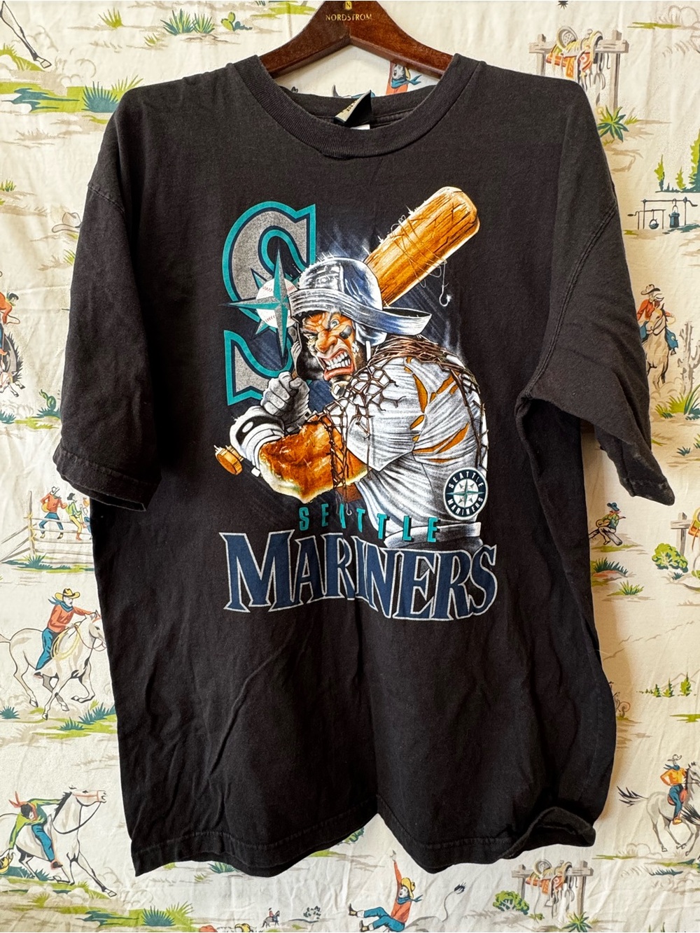 Seattle Mariners Graphic Tee - Black size XLT